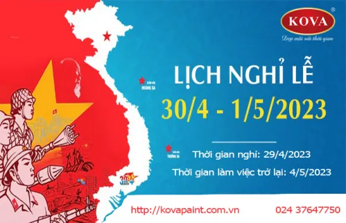 Thông báo nghỉ Lễ 30.4 & 1.5