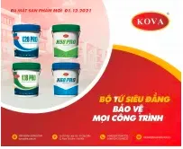 Thông báo ra mắt 4 sản phẩm sơn Dự án